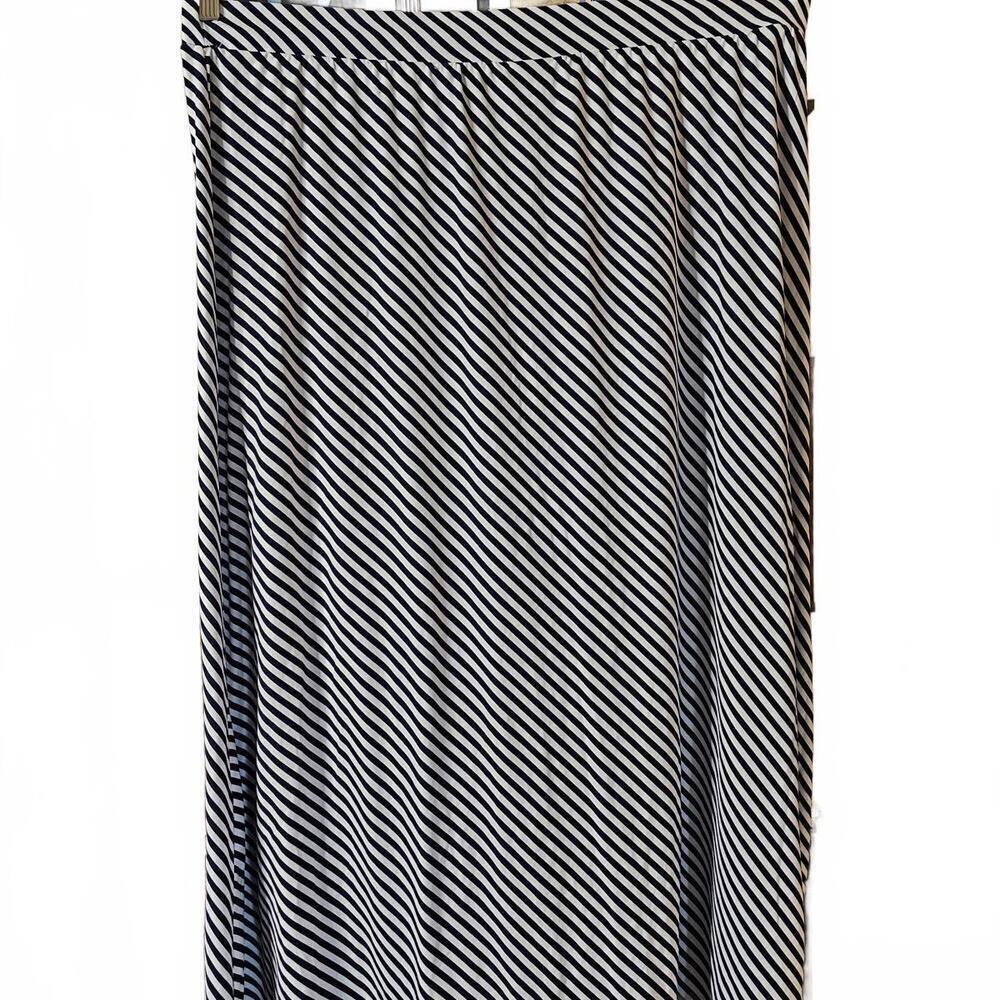Terra & Sky Women's Plus Size Striped Skirt 2X